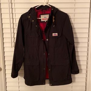 Womens size XS Madewell X Penfield Kasson Utility Jacket. Black Buffalo Plaid